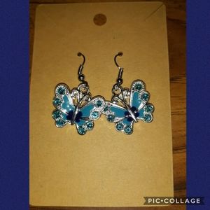 Blue Butterfly earrings